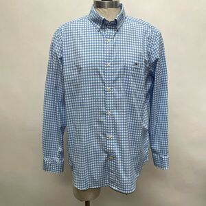 Vineyard Vine Men's Shirt XL Classic Tucker Blue Multicolor Whale Logo